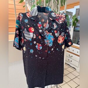 Planet Button Down Shirt